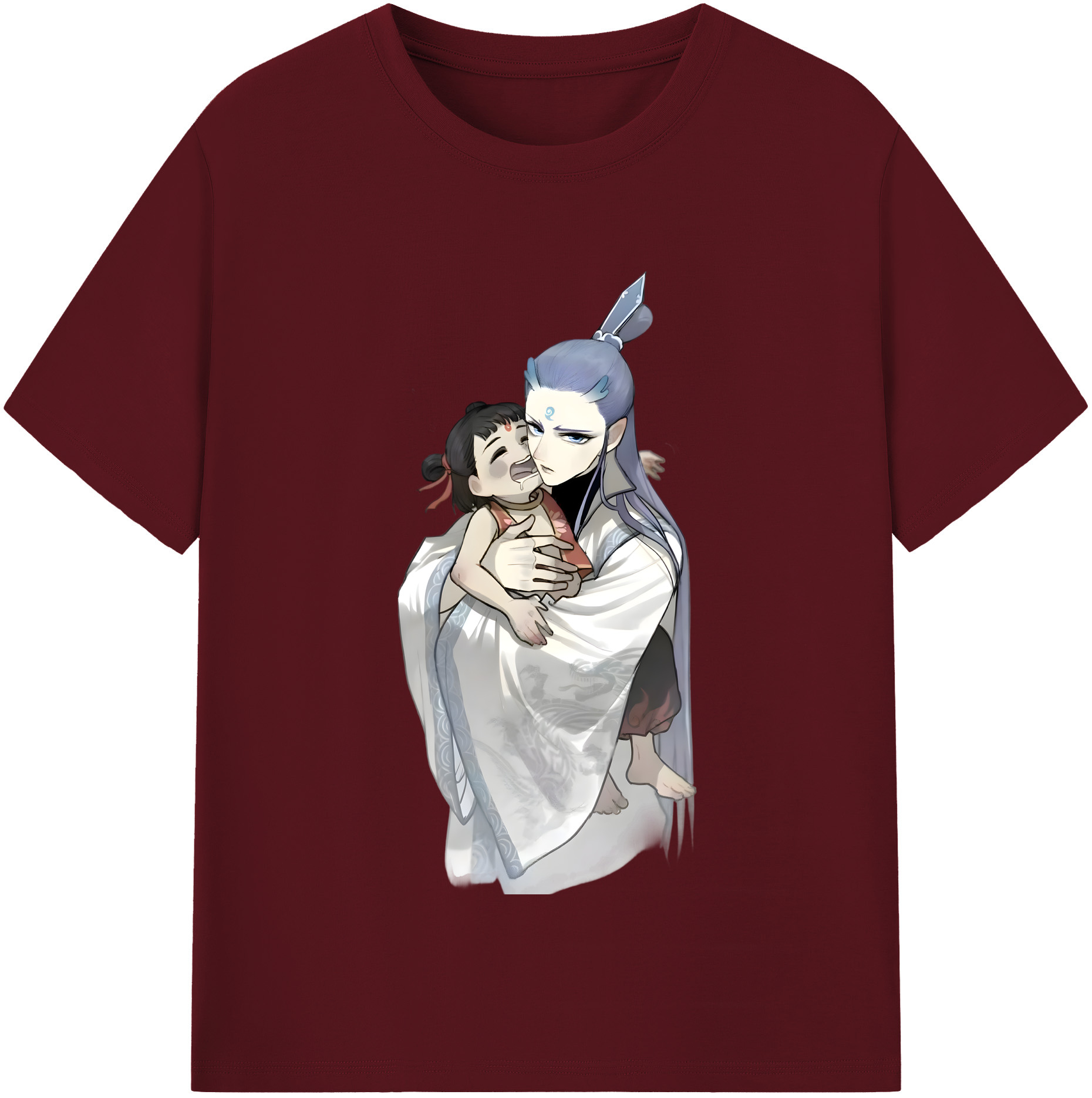 （画像用） Ne Zha 2 ナタ 魔童の大暴れ 綿100％半袖Tシャツ（フロントプリント）